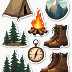 Travel & Exploration - Sticker Sheet v21